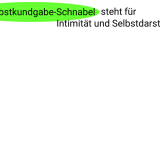 Kq Schnäbel Selbstoffenbarung b